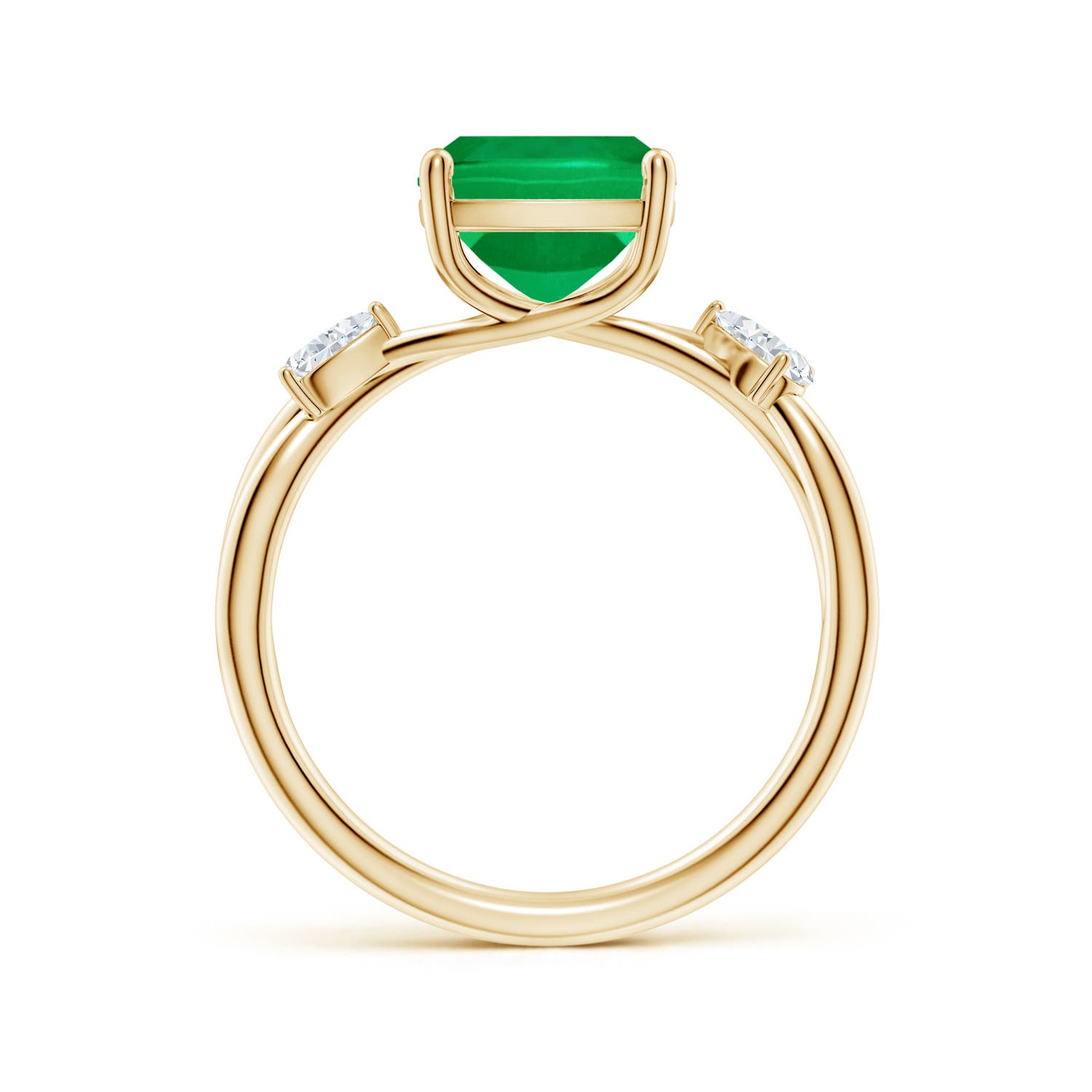 10x8mm AAA SR4634ED-YG-AAA-10x8 in Yellow Gold