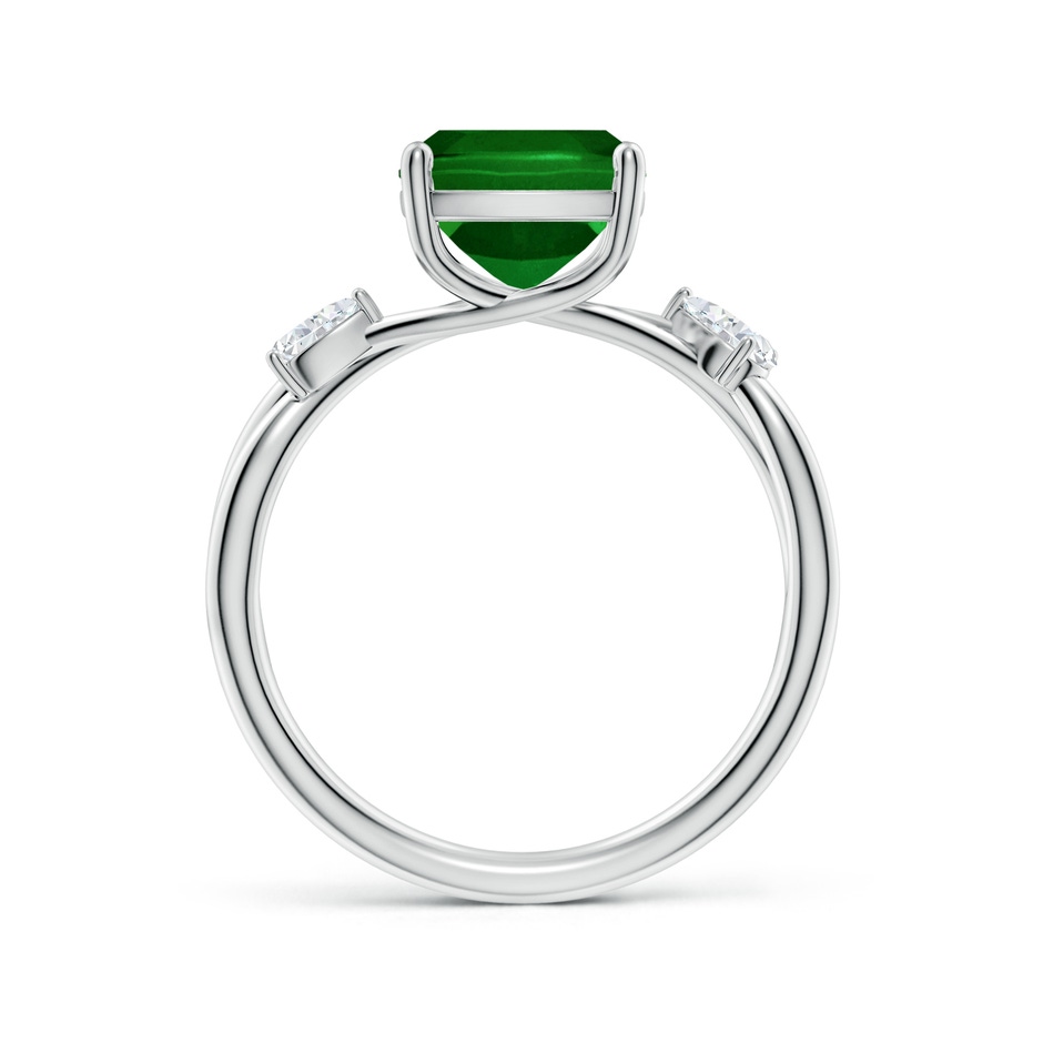 10x8mm AAAA SR4634ED-WG-AAAA-10x8 in White Gold side 199