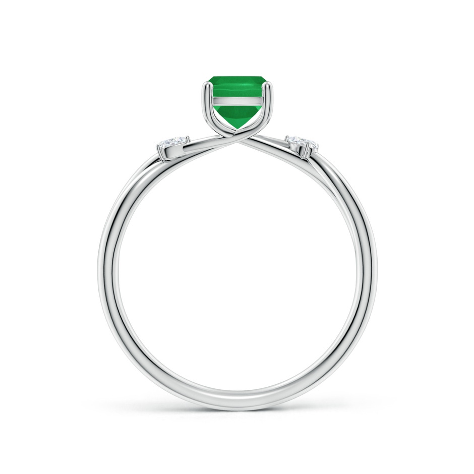 7x5mm A SR4634ED-WG-A-7x5 in White Gold side 199