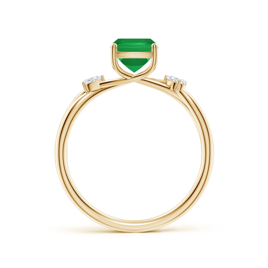 8x6mm A SR4634ED-YG-A-8x6 in Yellow Gold side 199