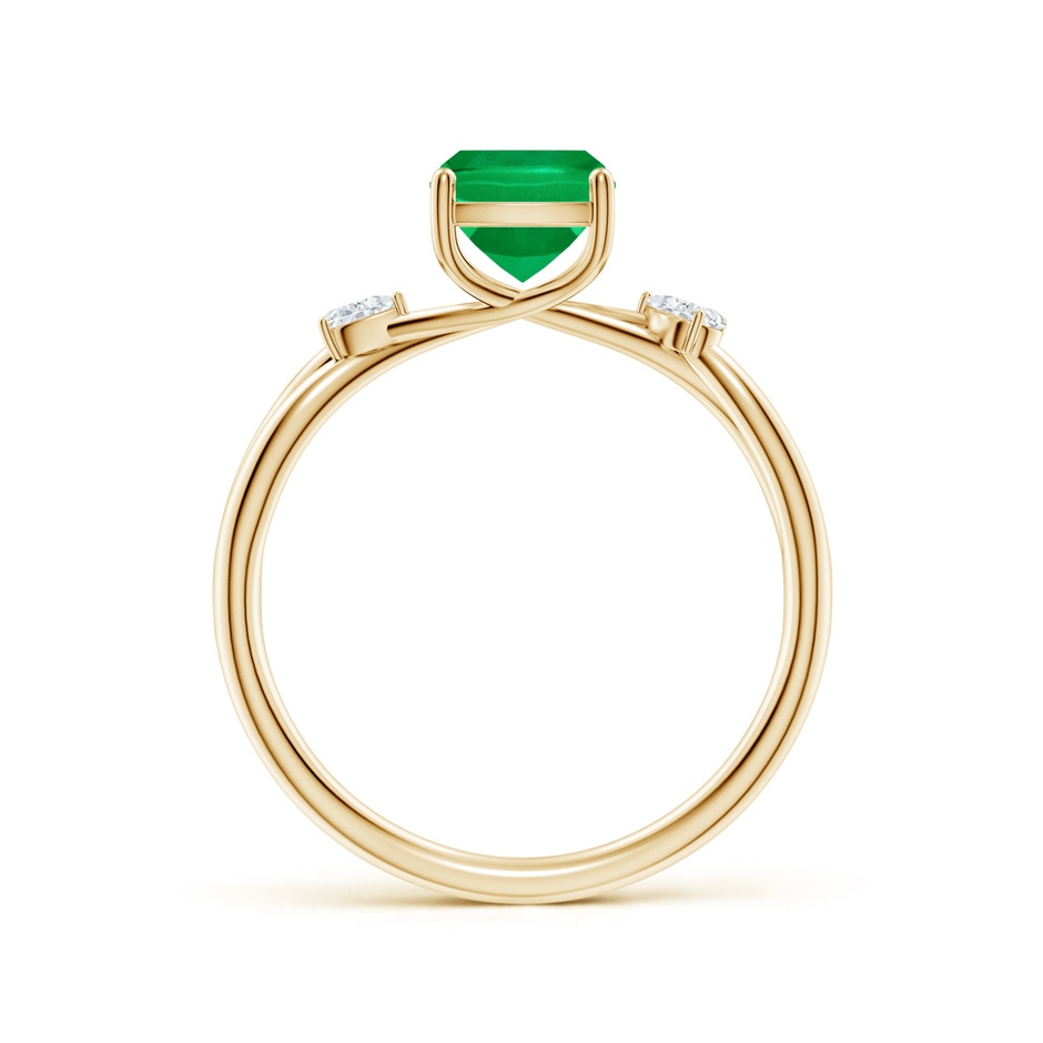 8x6mm AAA SR4634ED-YG-AAA-8x6 in Yellow Gold side 199
