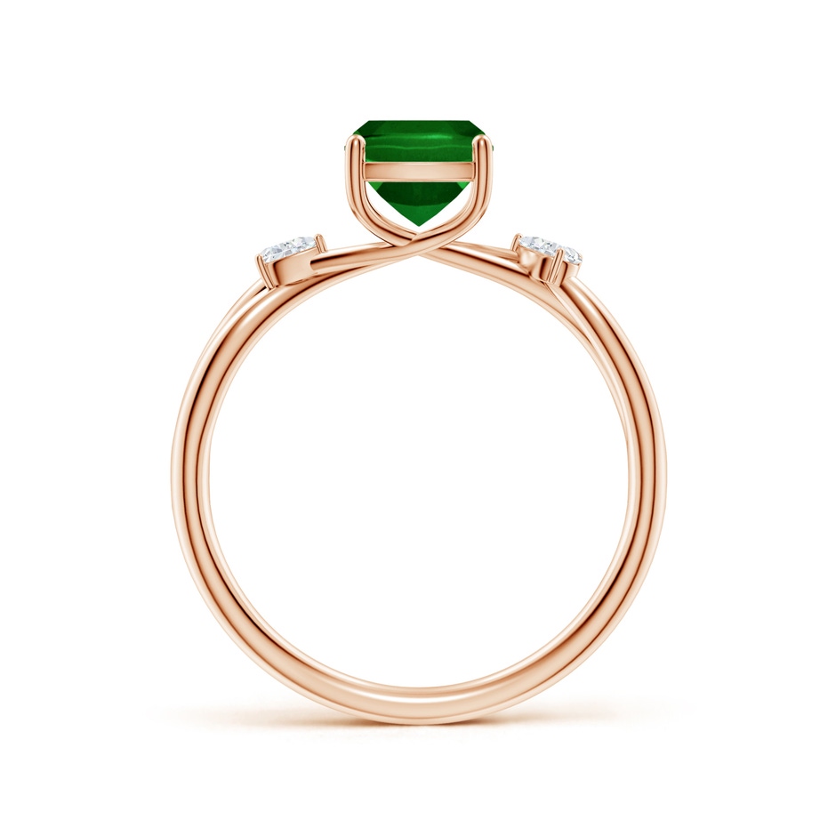 8x6mm AAAA SR4634ED-RG-AAAA-8x6 in Rose Gold side 199