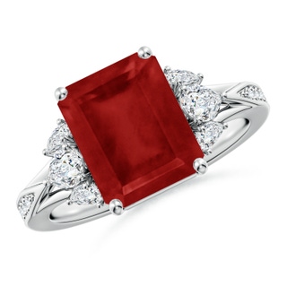 Emerald Cut AA Ruby