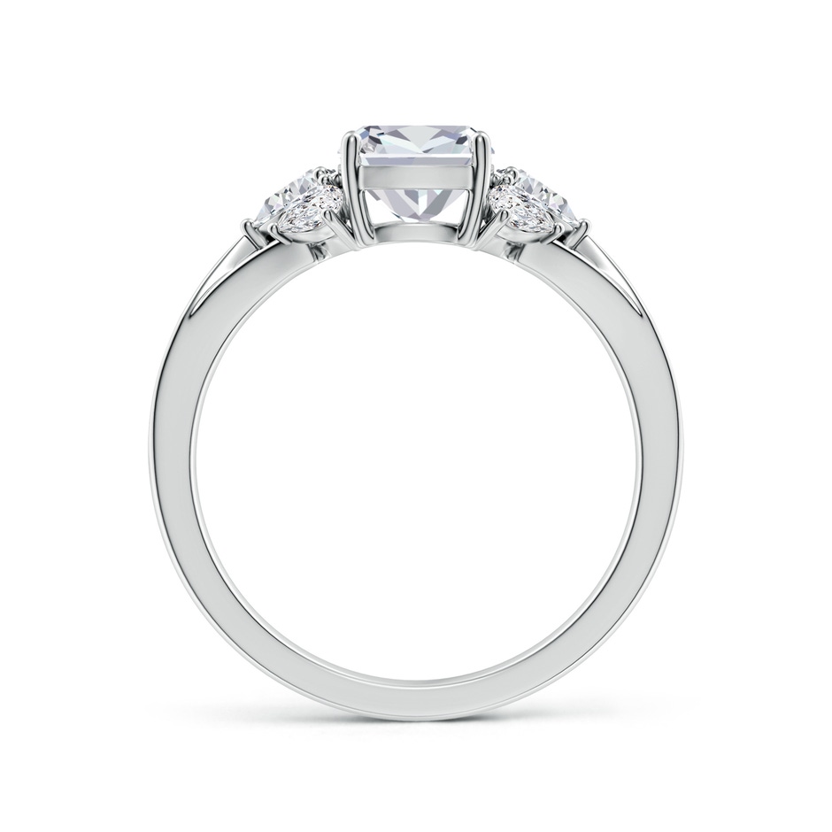 8x6mm HSI2 Cushion Rectangular Diamond Engagement Ring with Pear Accents in White Gold side 199