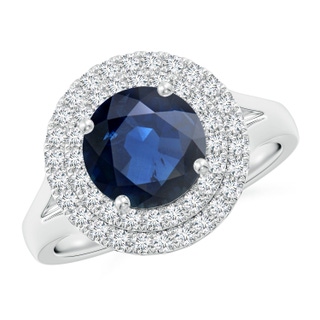 Round AA Blue Sapphire