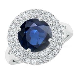 Round AA Blue Sapphire