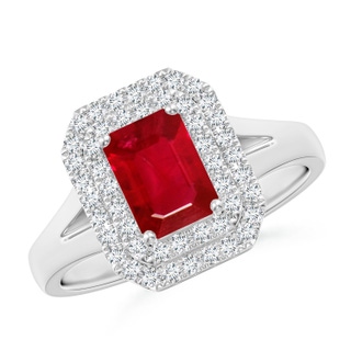 Emerald Cut AAA Ruby