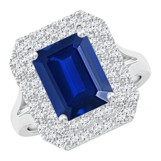 Emerald Cut AAAA Blue Sapphire