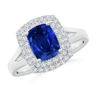 Cushion Rectangular AAAA Blue Sapphire