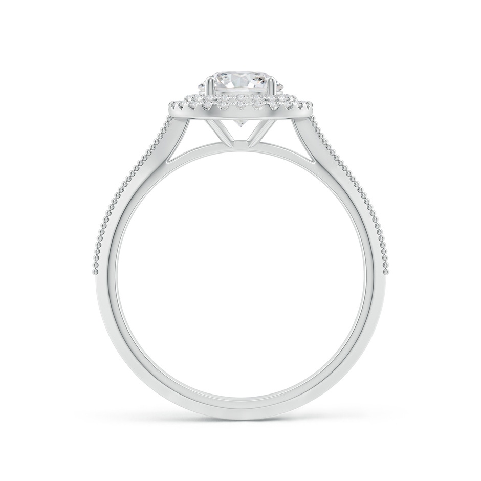 5.9mm HSI2 Vintage Inspired Round Diamond Double Halo Engagement Ring in White Gold side 199