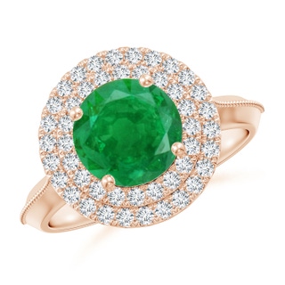 Round AA Emerald