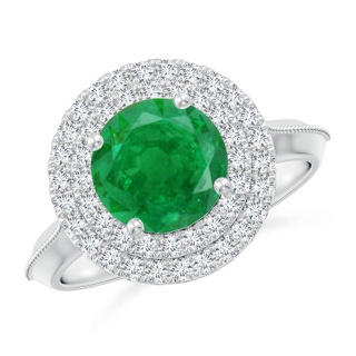 Round AA Emerald