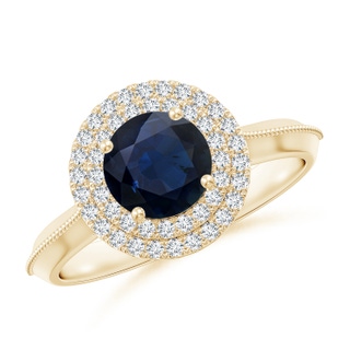 Round A Blue Sapphire
