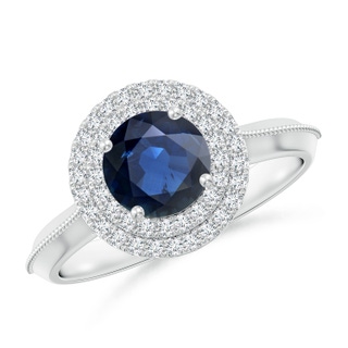 Round AA Blue Sapphire