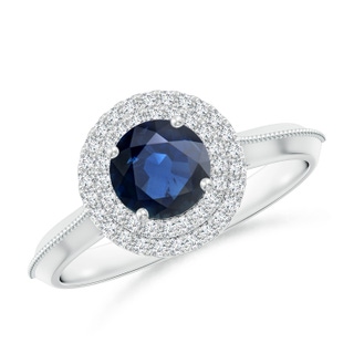 Round AA Blue Sapphire
