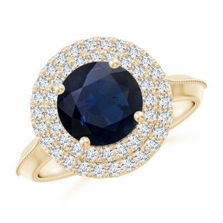 Round A Blue Sapphire