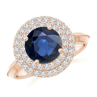 Round AA Blue Sapphire