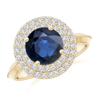 Round AA Blue Sapphire
