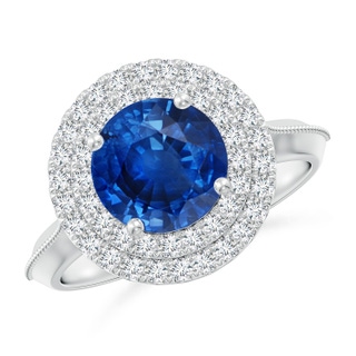 Round AAA Blue Sapphire