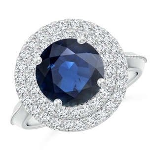 Round AA Blue Sapphire