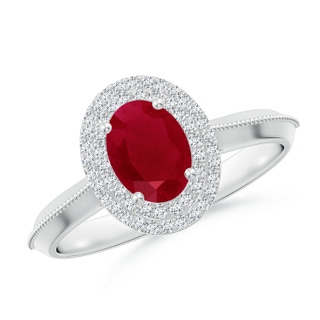 Oval AA Ruby