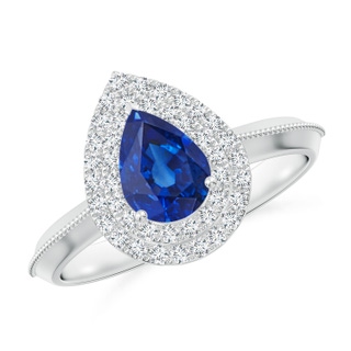 Pear AAA Blue Sapphire