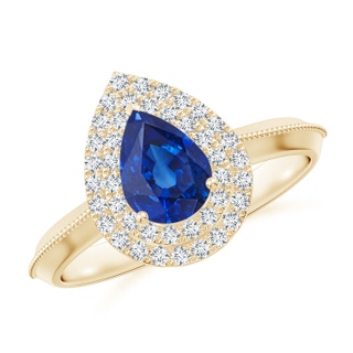 Pear AAA Blue Sapphire