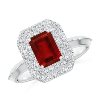 Emerald Cut AAAA Ruby