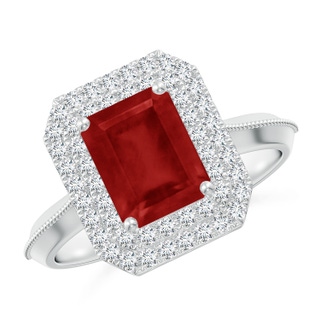 Emerald Cut AA Ruby