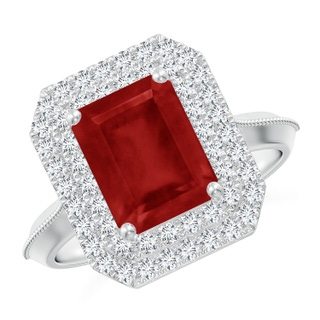 Emerald Cut AA Ruby