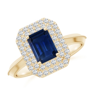 Emerald Cut AAA Blue Sapphire