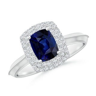 Cushion Rectangular AAA Blue Sapphire