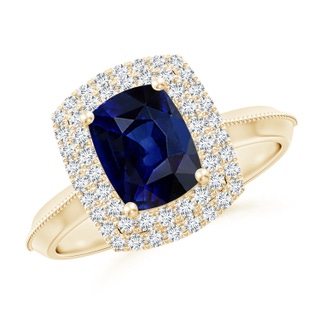 Cushion Rectangular AAA Blue Sapphire