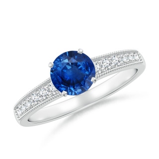 Round AAA Blue Sapphire