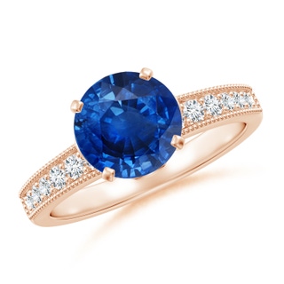 Round AAA Blue Sapphire