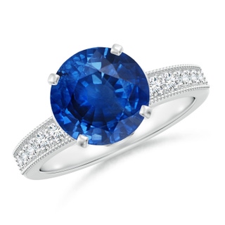 Round AAA Blue Sapphire