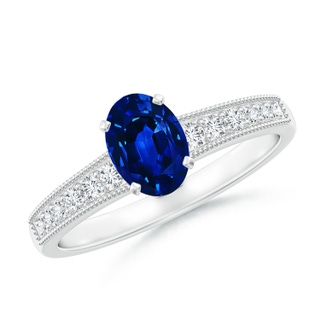 Oval AAAA Blue Sapphire