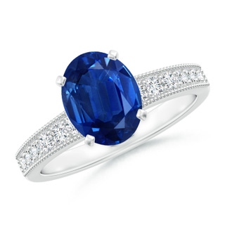 Oval AAA Blue Sapphire