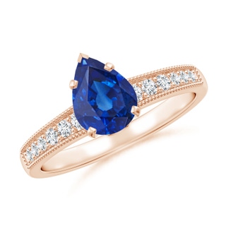 Pear AAA Blue Sapphire