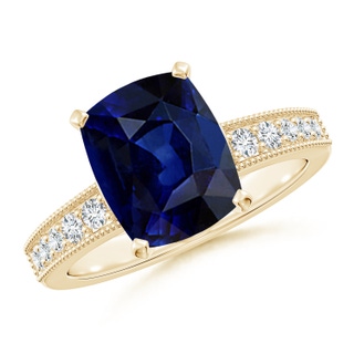Cushion Rectangular AAA Blue Sapphire