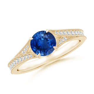 Round AAA Blue Sapphire