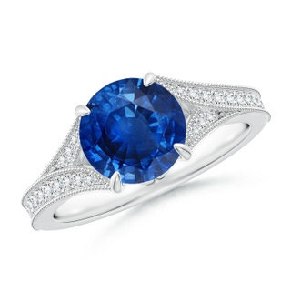 Round AAA Blue Sapphire