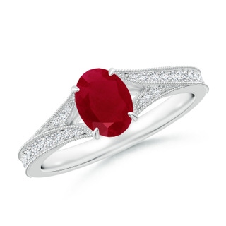 Oval AA Ruby