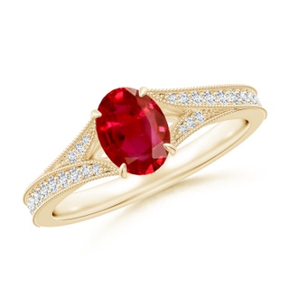 Oval AAA Ruby