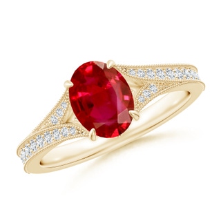 Oval AAA Ruby