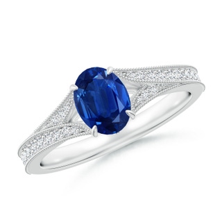 Oval AAA Blue Sapphire