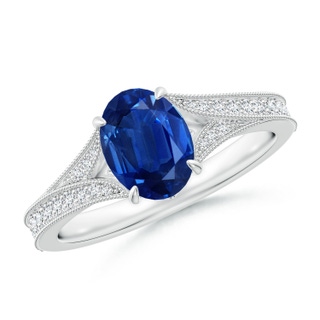 Oval AAA Blue Sapphire