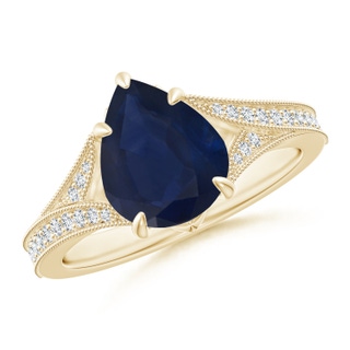 Pear A Blue Sapphire