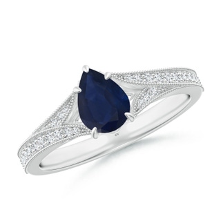Pear A Blue Sapphire