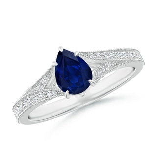 Pear AA Blue Sapphire